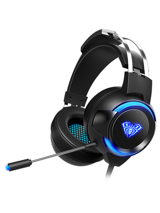 AULA/狼蛛G91电脑耳机头戴式耳麦电竞游戏专用7.1声道